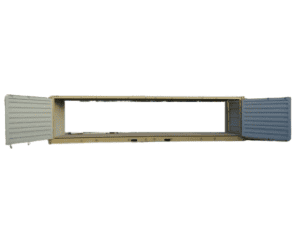1.1 40 Fuß High Cube 2 x Side Door Container