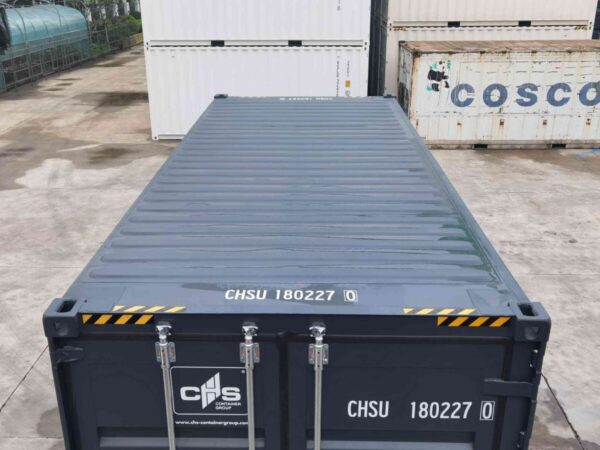 20ft-shipping-container-high-cube-open-side-grey-new-top-roof-front-1200x900-1.jpg 20 Fuß gebrauchter High-Cube Side-Open Container