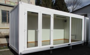 20 Fuß Eventcontainer, Bürocontainer(Glasfront vorne)