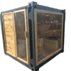 4136619645 6FT Sauna Container aus Holz