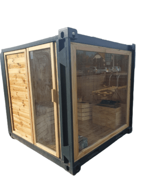 6FT Sauna Container aus Holz