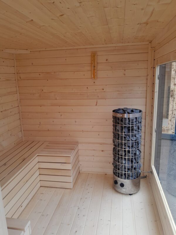 4357869349 6FT Sauna Container aus Holz