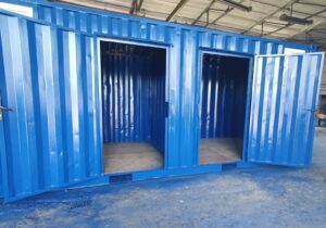 20 Fuß Bürocontainer mit 2 Räumen und Trennwand