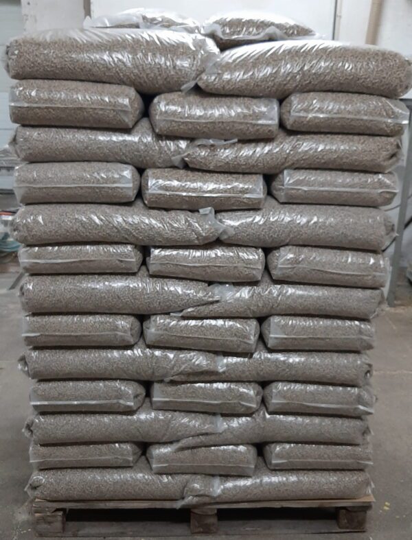 7-0-LoeWE-Gabelstapler-HLS-2000-Display Premium Holzpellets 6mm 15kg Sack – 66 Säcke pro Palette